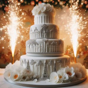 Тортовый фонтан (тортовый фейерверк, тортовая свеча)