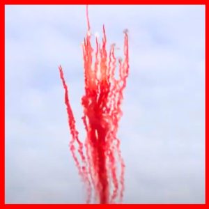 Красный дымовой спецэффект 25 прямых лучей купить в Минске и с доставкой по Беларуси для гендер пати и свадьбы