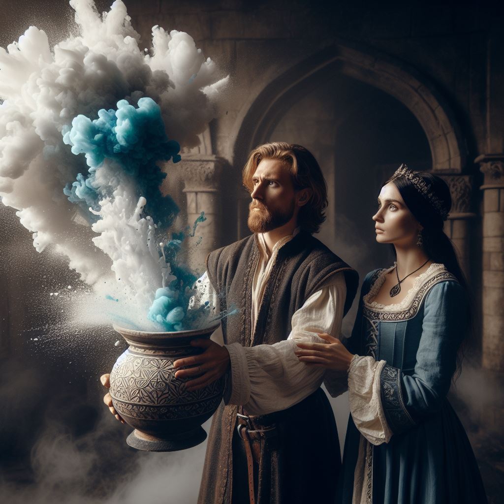 Волшебный котел (сухой лед + цветной дым)