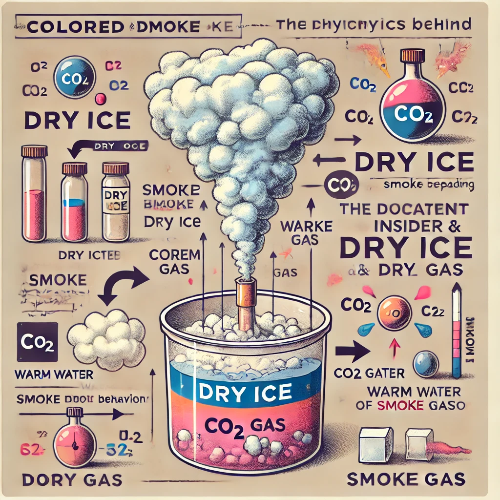 Столб цветного дыма с сухим льдом: тренд или техническая ошибка? Объясняем за 5 минут!