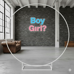 Аренда фотозоны для Gender Party с большой надписью Boy or Girl в Минске недорого