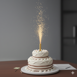 Тортовый фонтан (торговая свеча) можно использовать на торте?