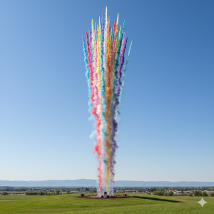 Как запускать прямой дневной дымовой фейерверк?