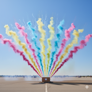 Принцип работы дневных веерных дымовых спецэффектов