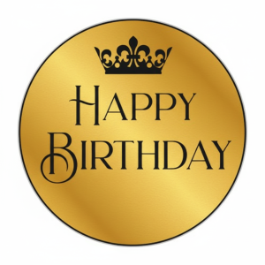 Мини-баннер Happy Birthday 70 см золото в аренду в Минске