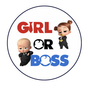 Мини-баннер Girl or Boss круг 70 см
