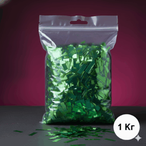 Конфетти прямоугольное металлизированное зеленое (1 кг) купить в минске и с доставкой по беларуси недорого