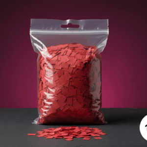 Конфетти прямоугольное бумажное красное (1 кг) купить в минске и с доставкой по беларуси недорого