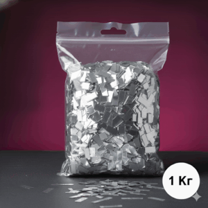 Конфетти прямоугольное металлизированное серебро (1 кг) купить в минске и с доставкой по беларуси недорого