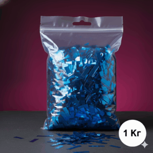 Конфетти прямоугольное металлизированное синее (1 кг) купить в минске и с доставкой по беларуси недорого
