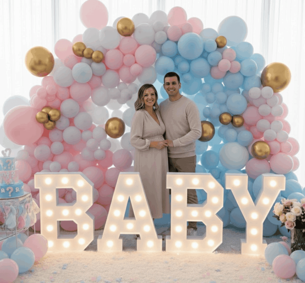 Фотозоны «под ключ» 2026: От уютной классики до дерзкого «Конфетти» 3 Фотозона BABY cо стеной из шаров (с доставкой и установкой по Минску) недорого
