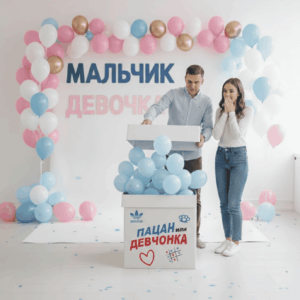 коробка-сюрприз на гендер пати заказать в минске с доставкой недорого