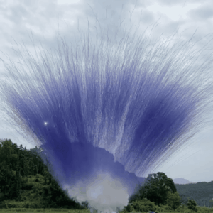 Дымовой фейерверк 50 залпов веером Пурпурный купить в минске недорого